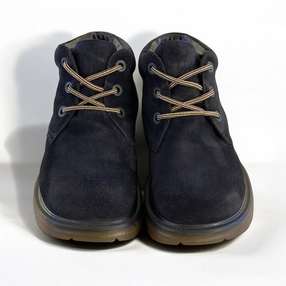 Vintage Dr Martens UK7 Navy Blue Suede England MIE 90s Y2K Boots Leather Chunky main image 8